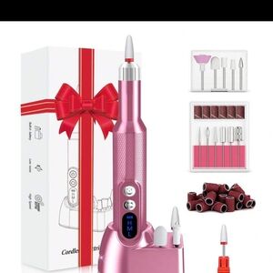 Pink Electric Nail Drill Set